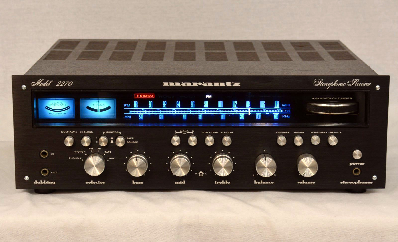 Amplificador vintage restaurado